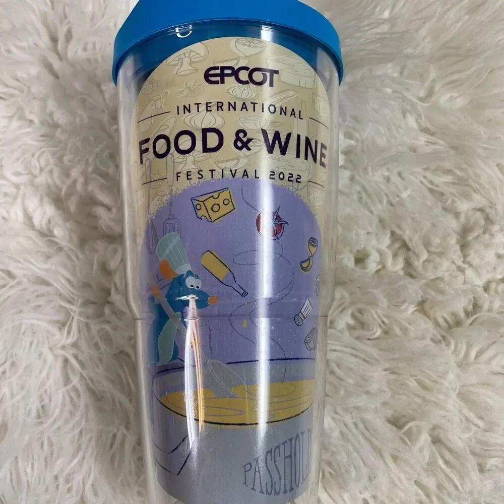 TERVIS Disney Epcot Food & Wine International Festival 2022 24oz Cup & Lid NWT